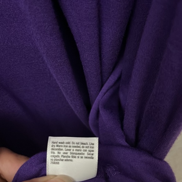 Ana a New Approach Purple Tunic top with Chain embellishment M - Picture 8 of 13